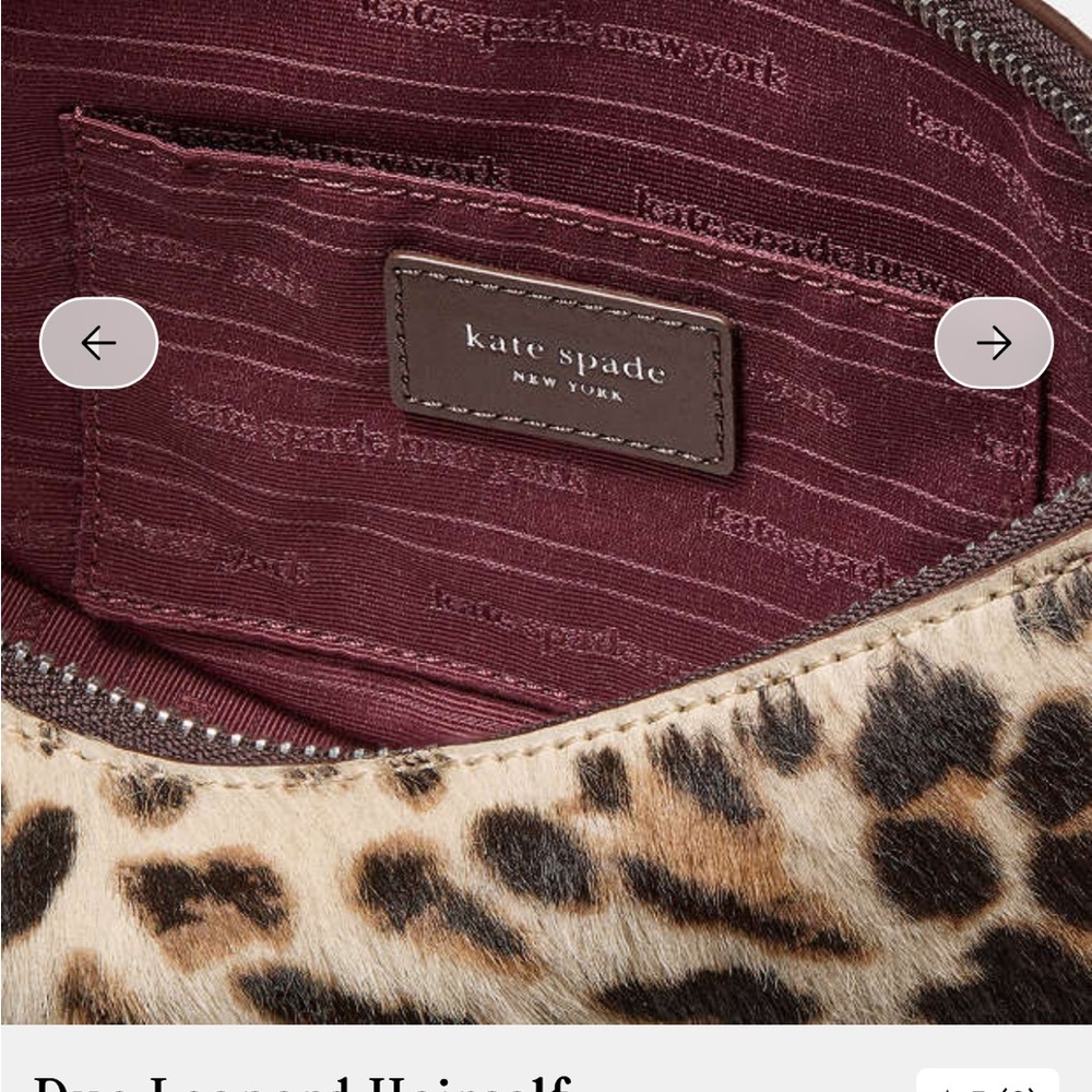 NWT Kate Spade Duo Leopard Haircalf Crossbody Bag - Picture 8 of 14